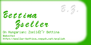 bettina zseller business card